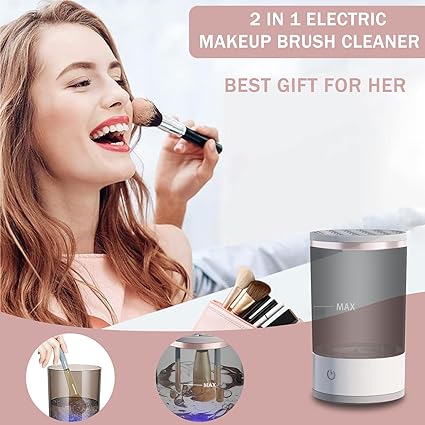 3 In 1 Electric Makeup Brush Cleaner Makeup Brushes Drying Rack Brush Holder Stand Tool Automatic Make Up Brush Cleaner Machine